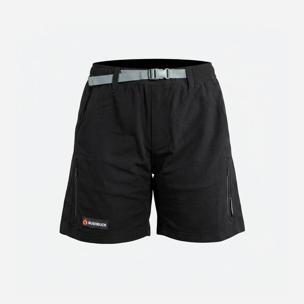 Bushbuck Dri-Seat Unisex Shorts Black - Wild & Moor