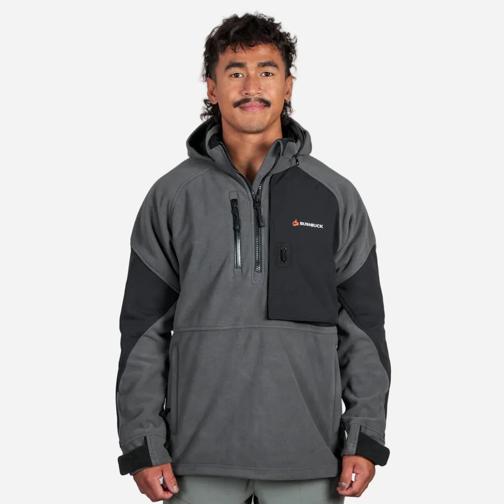 Bushbuck Frontier Windproof Fleece Pullover - Wild & Moor