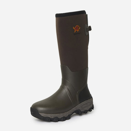 Gateway1 Mens Woodwalker 18" 4mm Wellington Boots Dark Brown - Wild & Moor