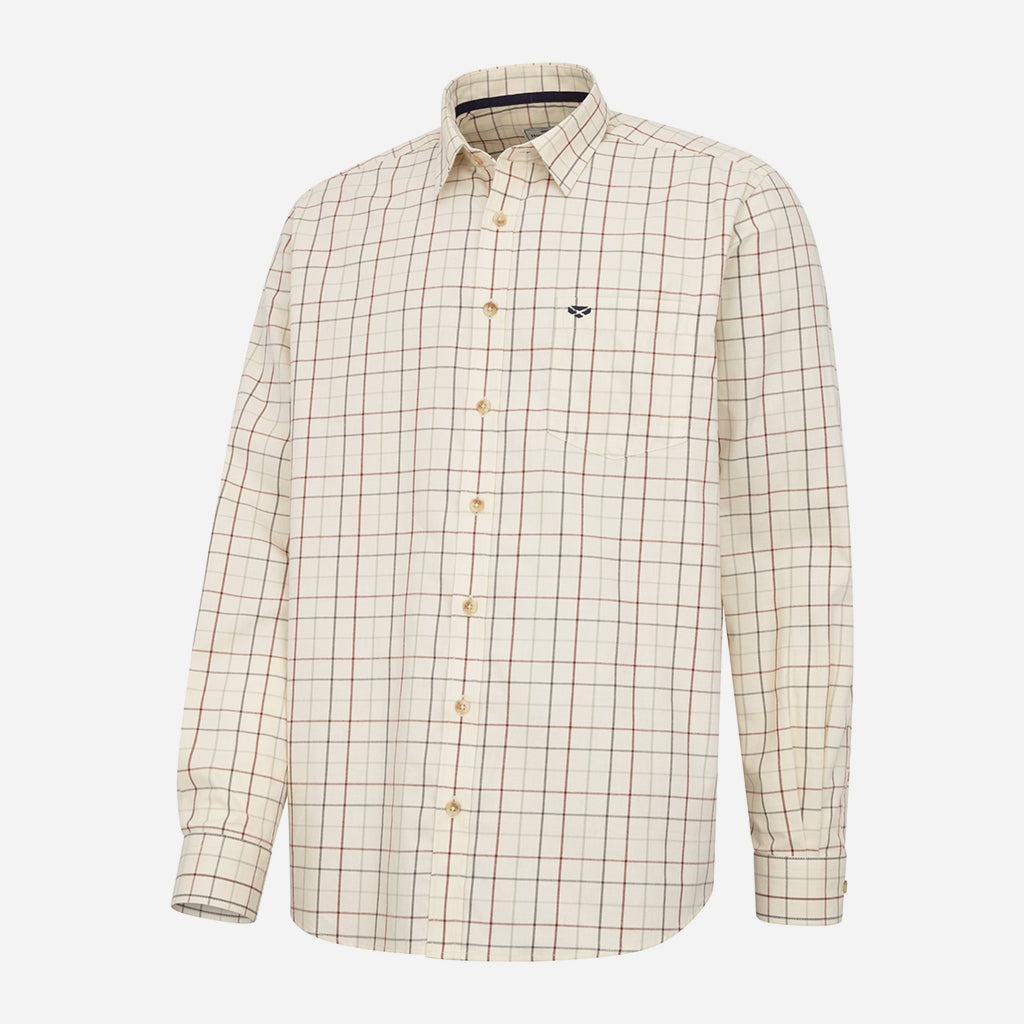 Hoggs of Fife Men's Chieftain Premier Tattersall Shirt Rust - Wild & Moor