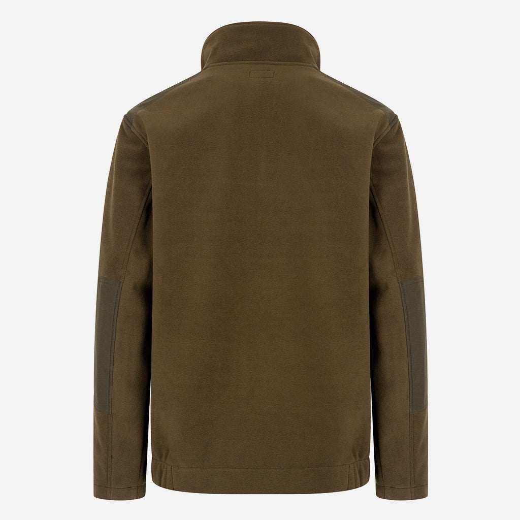 Hoggs of Fife Green King II 1/4 Zip Bonded Fleece Green - Wild & Moor