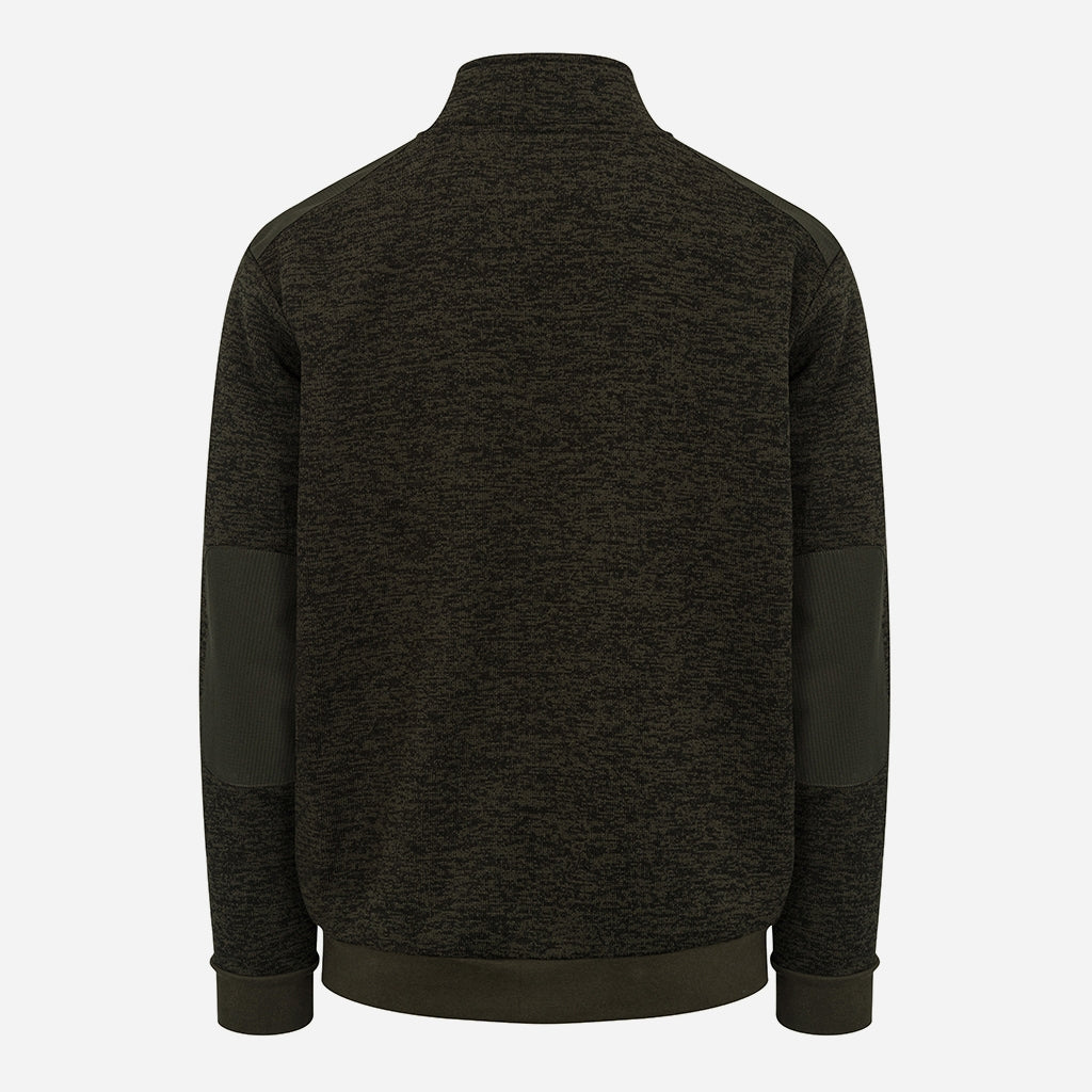 Hoggs of Fife Green King II 1/4 Zip Knit - Wild & Moor