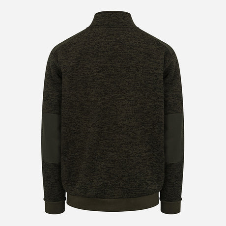 Hoggs of Fife Green King II 1/4 Zip Knit - Wild & Moor