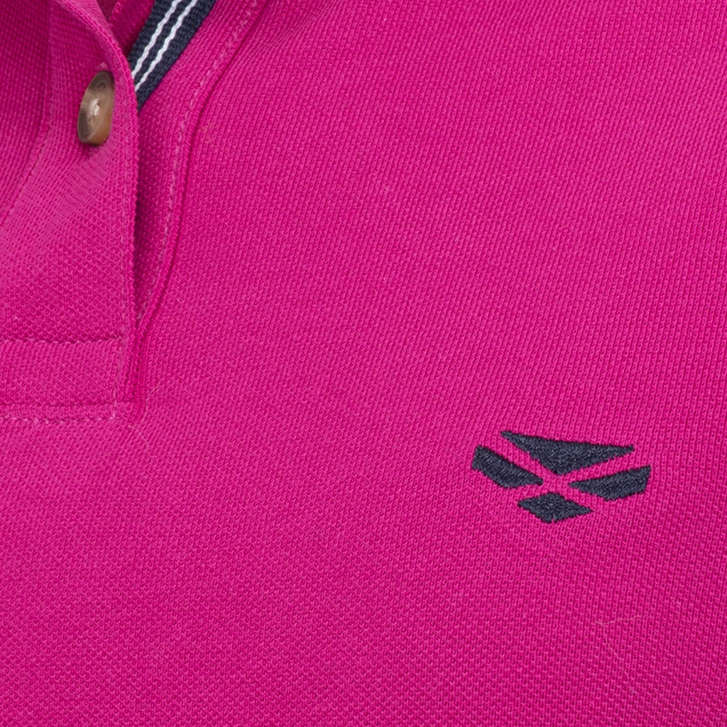 Hoggs of Fife Cora Ladies Pique Polo Shirt Berry - Wild & Moor