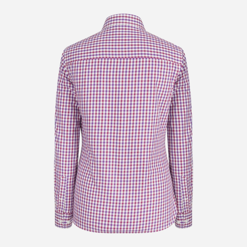 Hoggs of Fife Becky II Women's Cotton Shirt Violet/Cerise - Wild & Moor