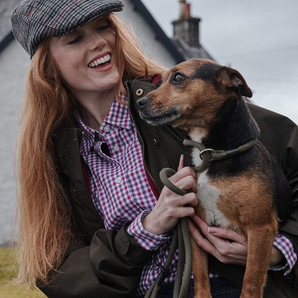 Hoggs of Fife Becky II Women's Cotton Shirt Violet/Cerise - Wild & Moor