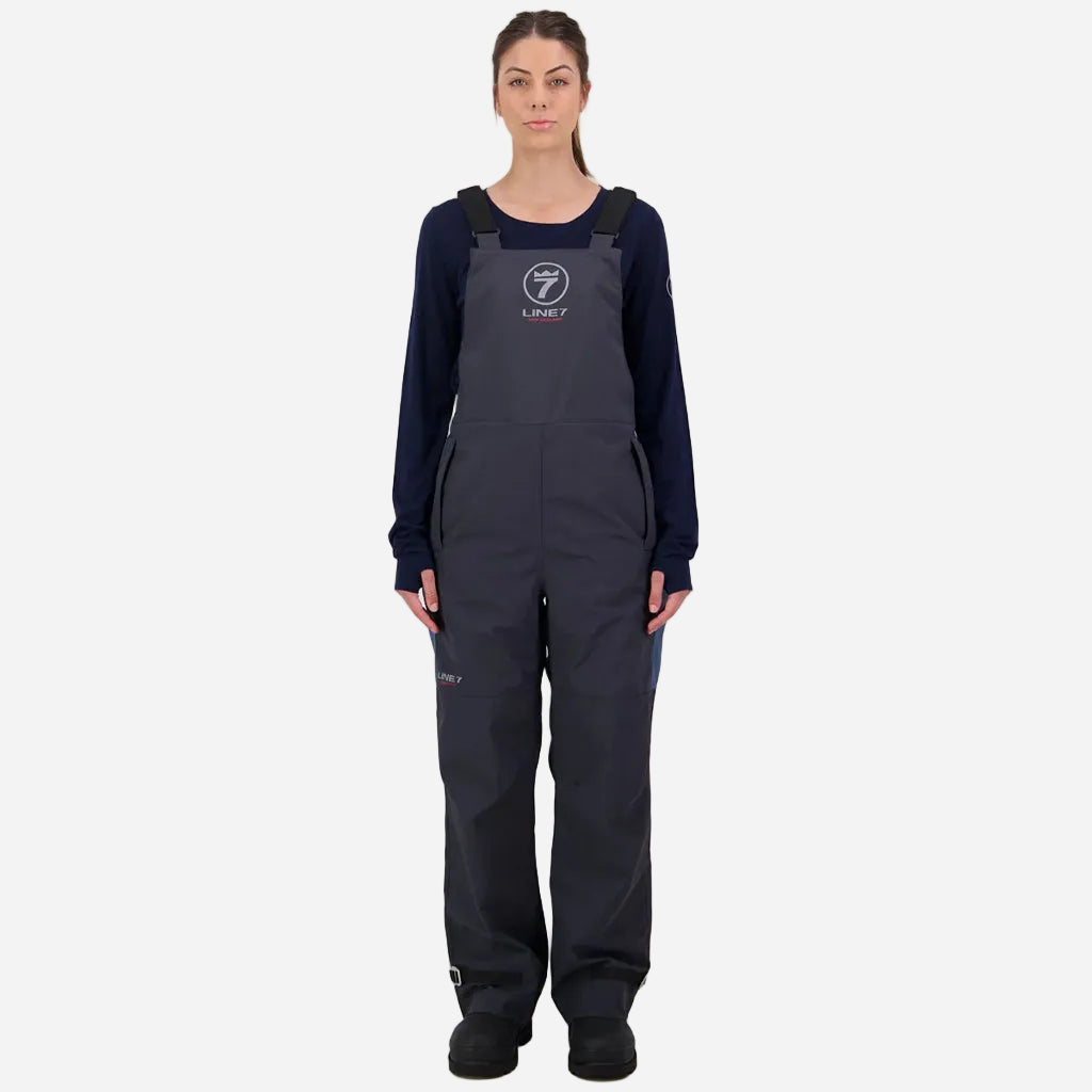 Line 7 Women's Storm Armour10 Waterproof 2 Layer Bib Overtrousers Stormy Weather / Ebony - Wild & Moor