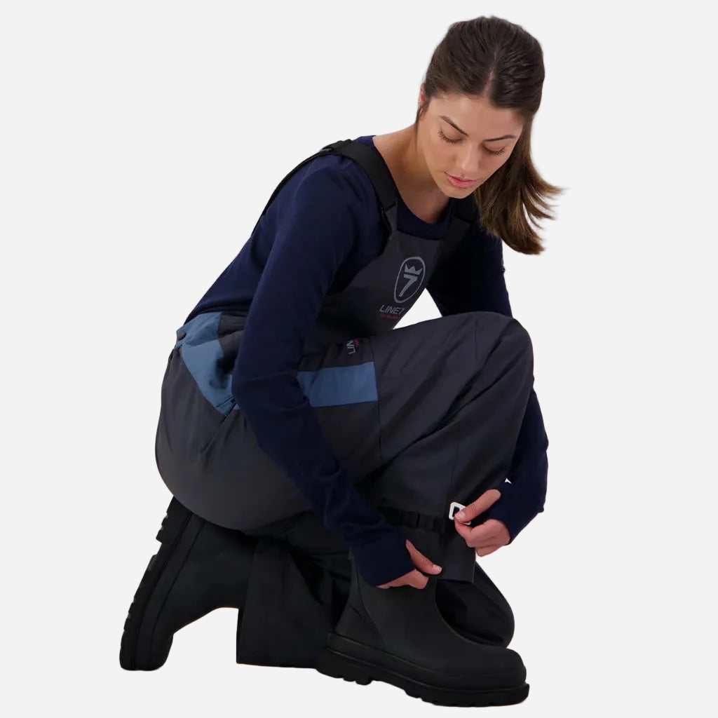 Line 7 Women's Storm Armour10 Waterproof 2 Layer Bib Overtrousers Stormy Weather / Ebony - Wild & Moor