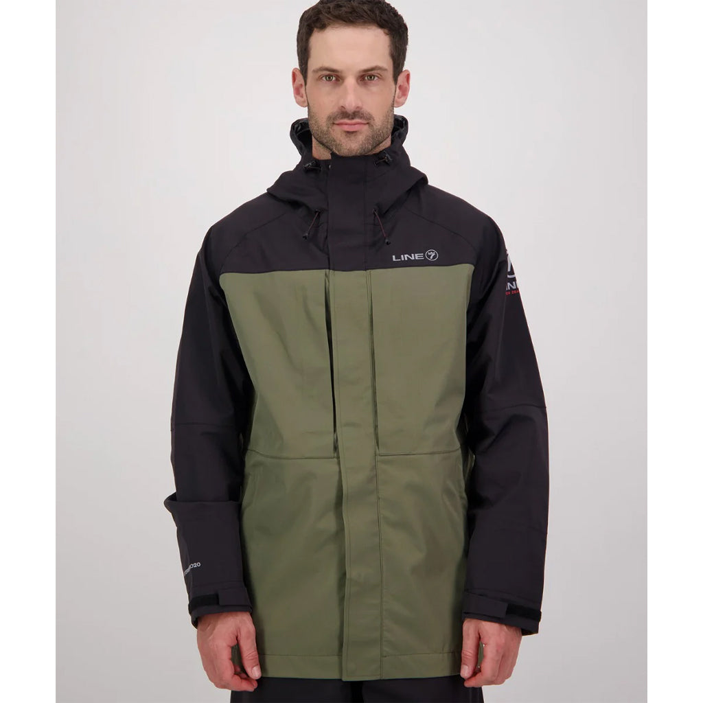 Line 7 Men's Territory Storm Pro20 Waterproof Jacket Moss / Black - Wild & Moor