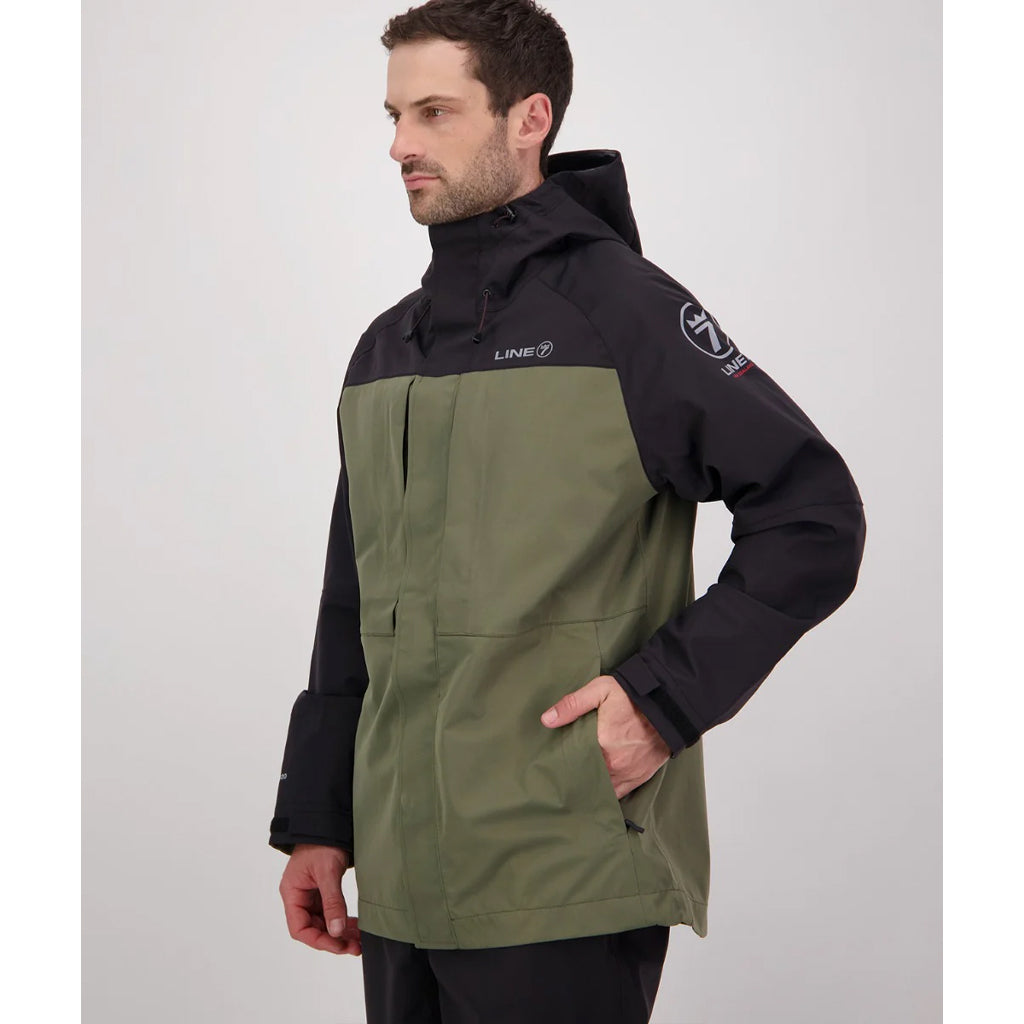 Line 7 Men's Territory Storm Pro20 Waterproof Jacket Moss / Black - Wild & Moor