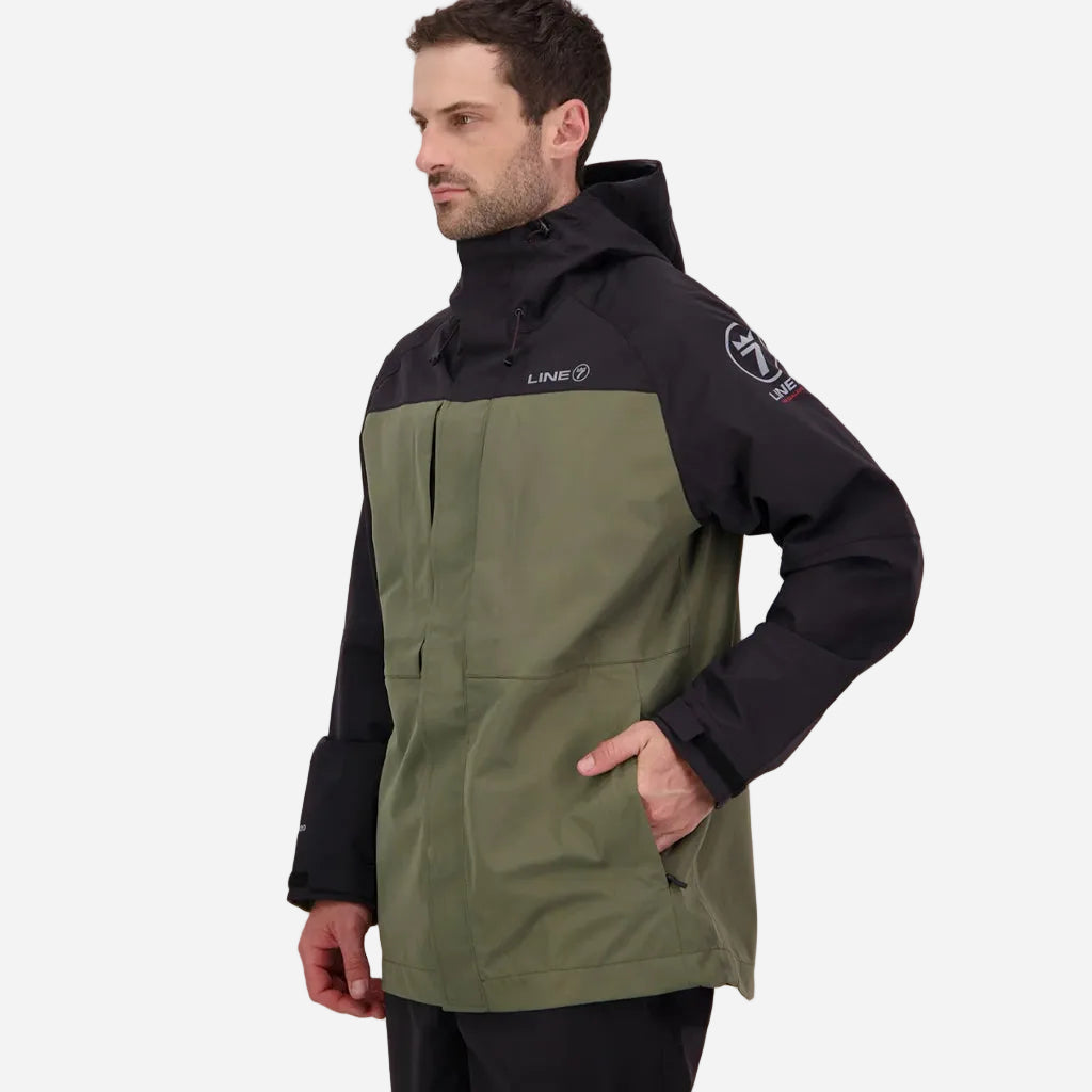 Line 7 Men's Territory Storm Pro20 Waterproof Jacket Moss / Black - Wild & Moor