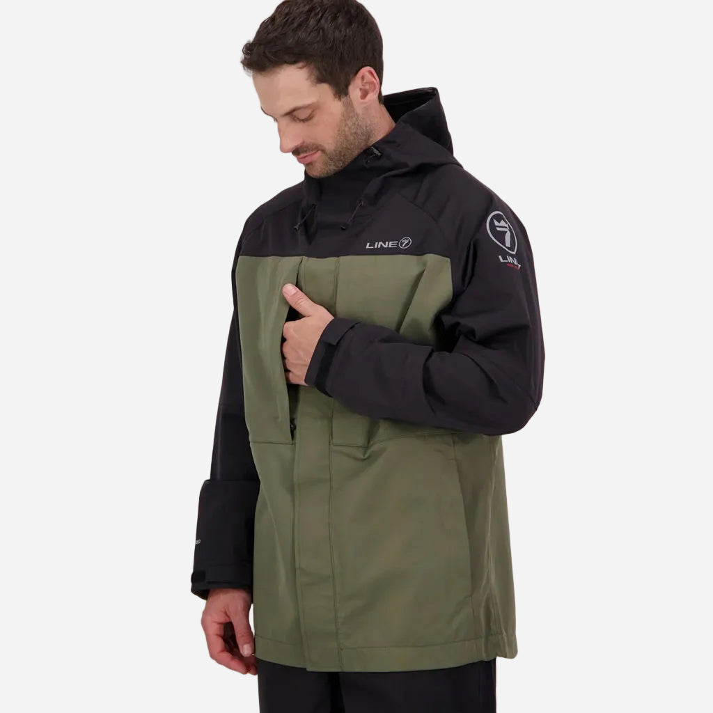 Line 7 Men's Territory Storm Pro20 Waterproof Jacket Moss / Black - Wild & Moor
