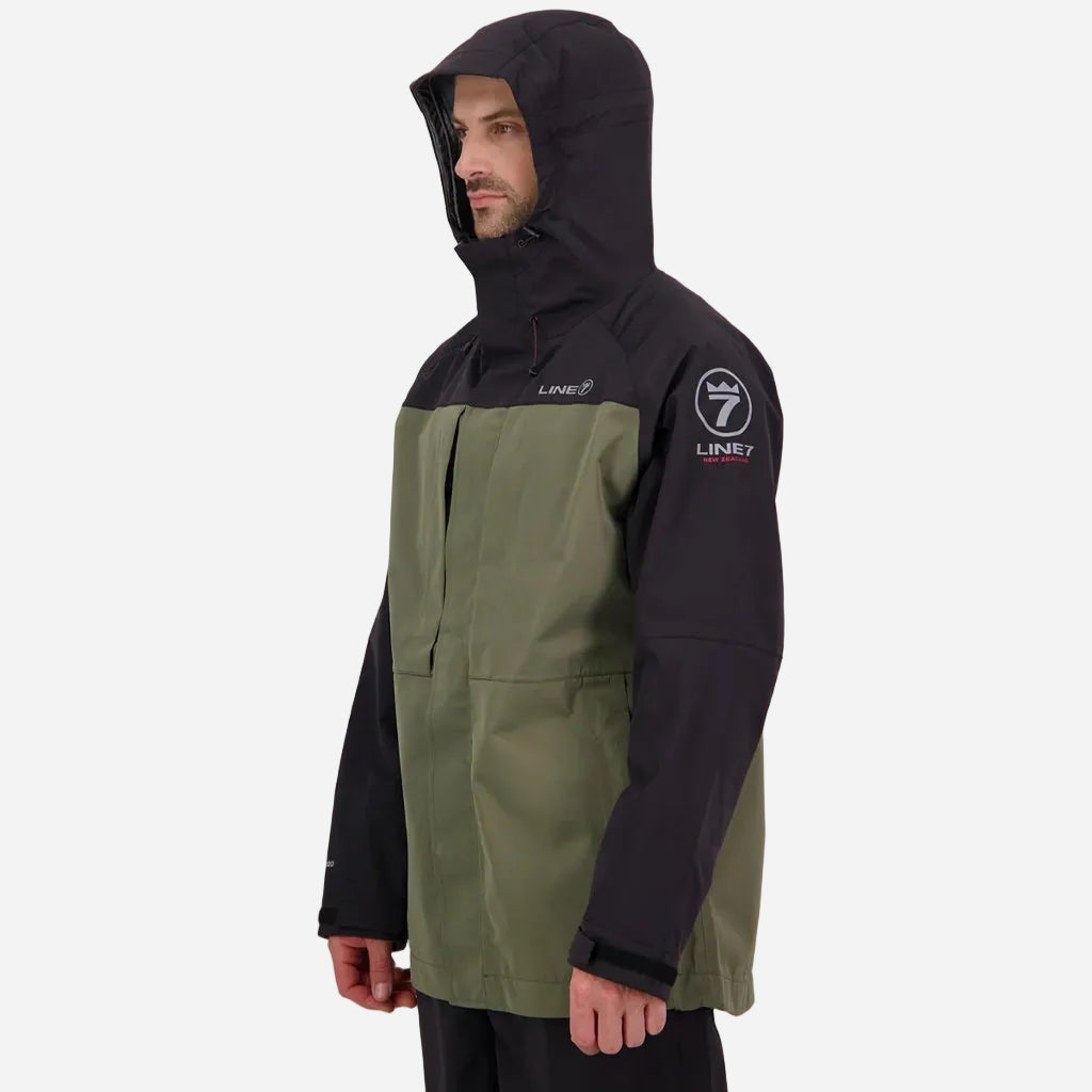 Line 7 Men's Territory Storm Pro20 Waterproof Jacket Moss / Black - Wild & Moor