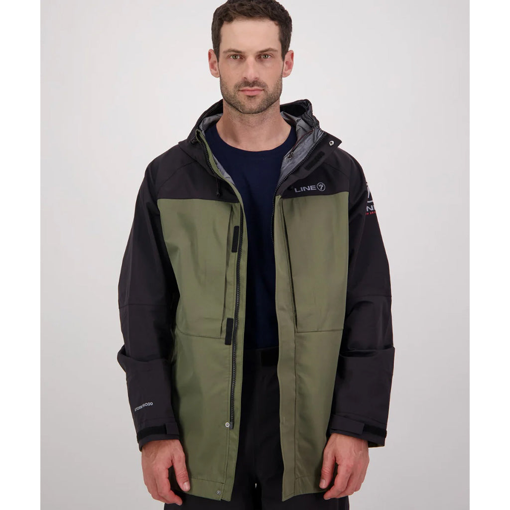 Line 7 Men's Territory Storm Pro20 Waterproof Jacket Moss / Black - Wild & Moor