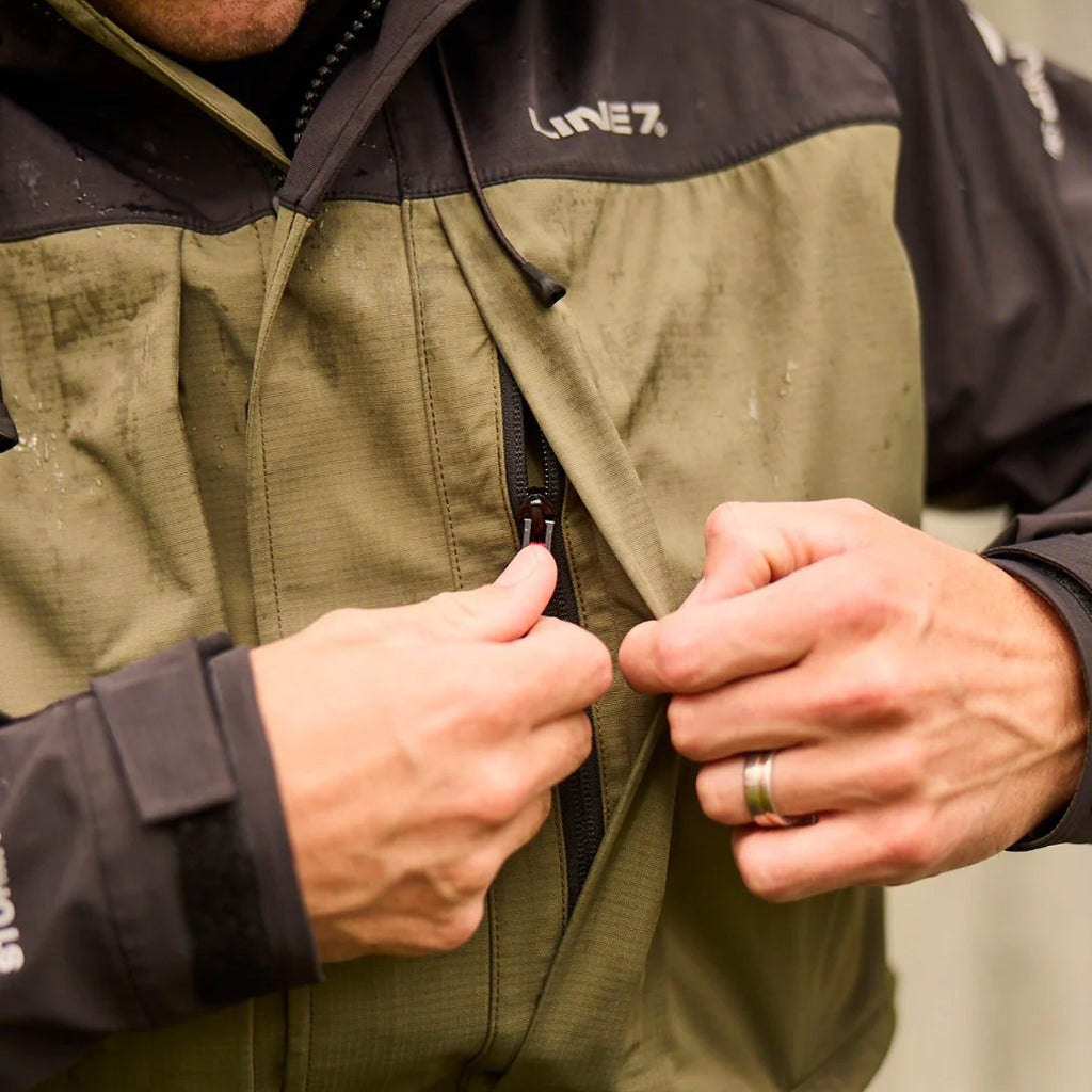 Line 7 Men's Territory Storm Pro20 Waterproof Jacket Moss / Black - Wild & Moor