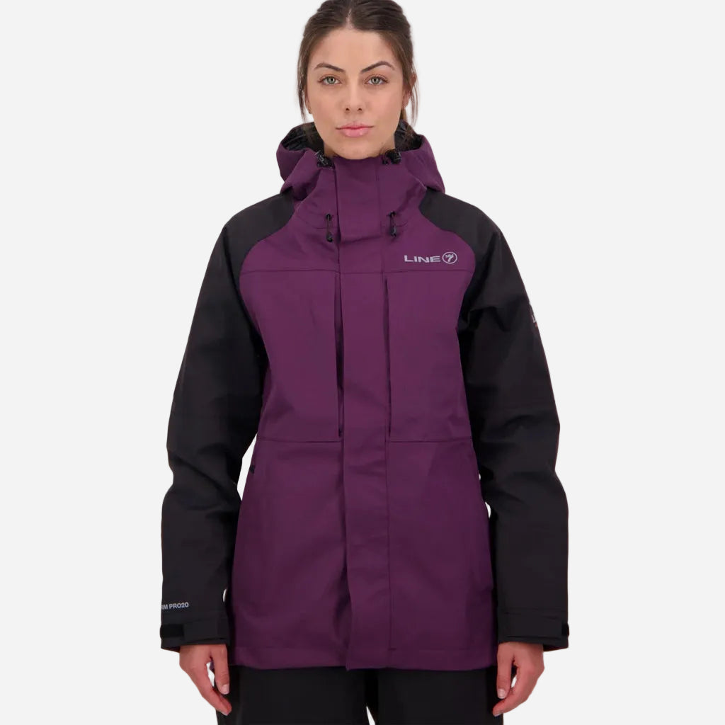 Line 7 Women's Territory Storm Pro20 Waterproof Jacket Blackberry / Black - Wild & Moor