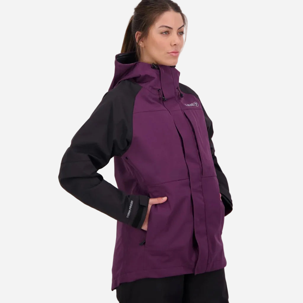 Line 7 Women's Territory Storm Pro20 Waterproof Jacket Blackberry / Black - Wild & Moor