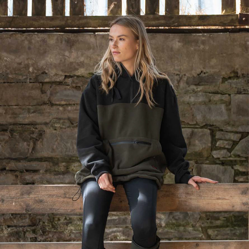 Hoggs of Fife Green King II Unisex Stormproof Bonded Hoodie Lifestyle Image - Wild & Moor