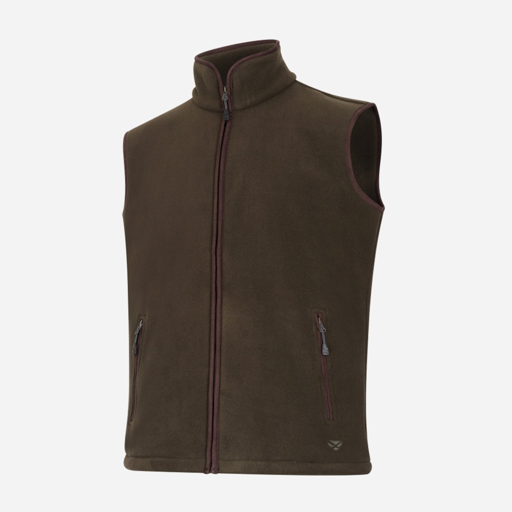 Hoggs of Fife Men's Woodhall Fleece Gilet Green - Wild & Moor