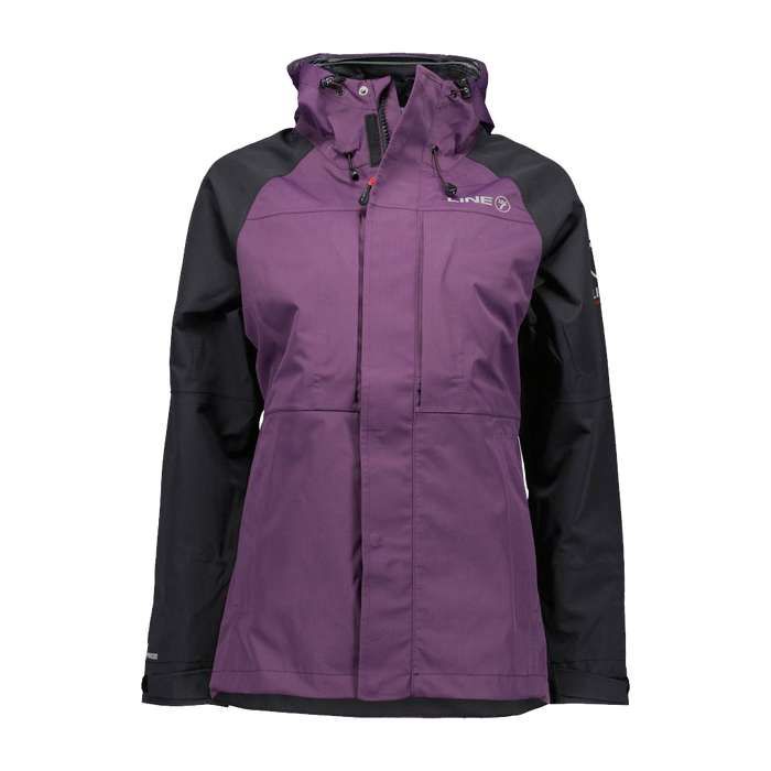 Blackberry and black women's Line7 Storm Pro20 waterproof jacket