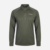 Bushbuck Apex Quarter Zip Unisex Base Layer Bayleaf Green - Wild & Moor