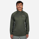 Bushbuck Apex Quarter Zip Unisex Base Layer Bayleaf Green - Wild & Moor