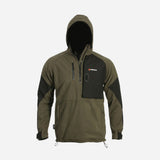 Bushbuck Frontier Unisex Windproof Fleece Pullover Bayleaf Green - Wild & Moor