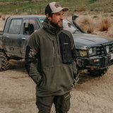 Bushbuck Frontier Unisex Windproof Fleece Pullover Lifestyle Image - Wild & Moor