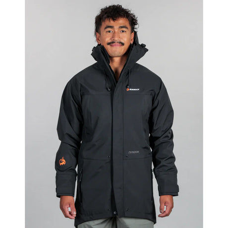 Bushbuck Typhoon Unisex Waterproof Jacket Black - Wild & Moor