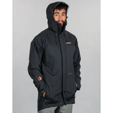 Bushbuck Typhoon Unisex Waterproof Jacket Black - Wild & Moor