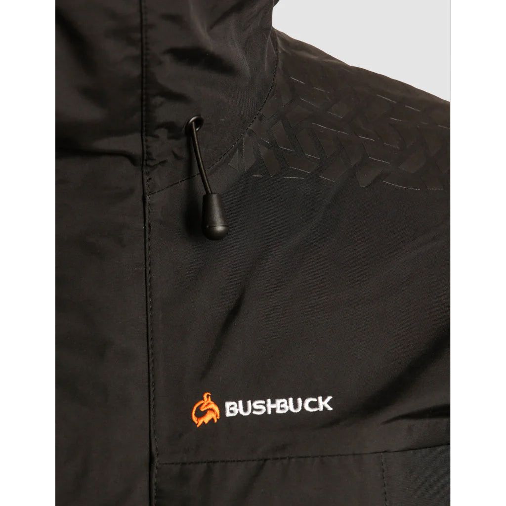 Bushbuck Typhoon Unisex Waterproof Jacket Black - Wild & Moor