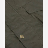 Button on Hoggs of Fife Caledonia Men's Wax Jacket Antique Olive - Wild & Moor