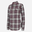 Hoggs of Fife Eilidh Ladies Flannel Shirt Merlot Marl - Wild & Moor