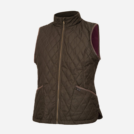 Hoggs of Fife Women's Ladybank Quilted Gilet - Wild & Moor