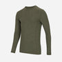 Hoggs of Fife 100% Merino Wool Crew Neck Base Layer Long Sleeve Green - Wild & Moor