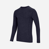 Hoggs of Fife 100% Merino Wool Crew Neck Base Layer Long Sleeve Navy - Wild & Moor