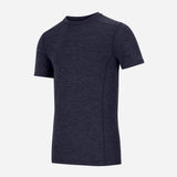 Hoggs of Fife 100% Merino Wool Crew Neck Base Layer Short Sleeve Navy - Wild & Moor