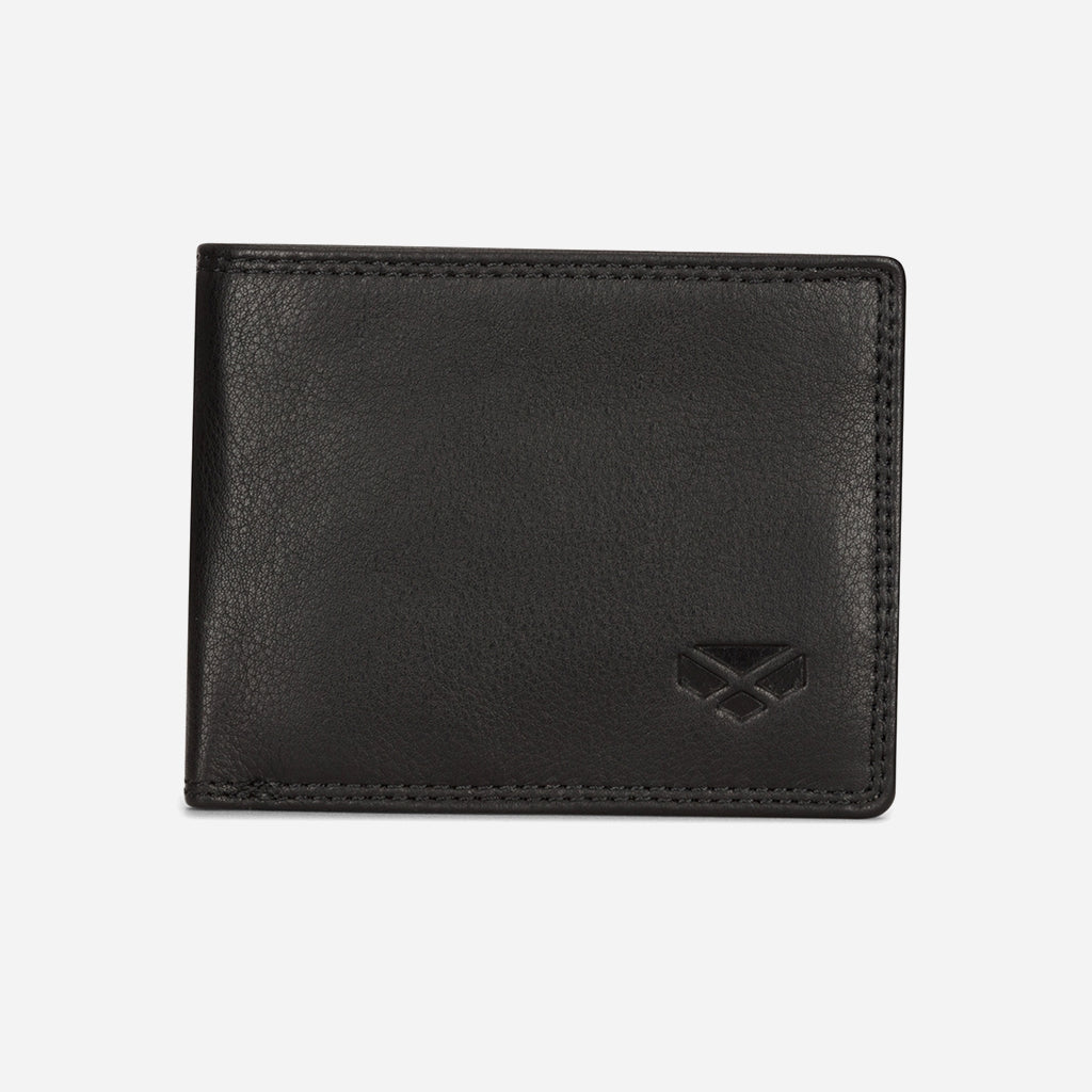 Hoggs of Fife Monarch Leather Credit Card Wallet Black - Wild & Moor