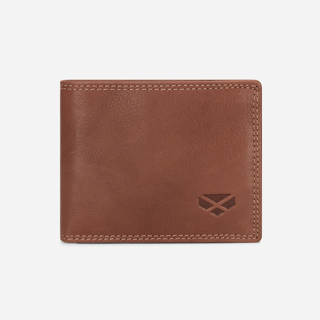 Hoggs of Fife Monarch Leather Credit Card Wallet Hazelnut - Wild & Moor
