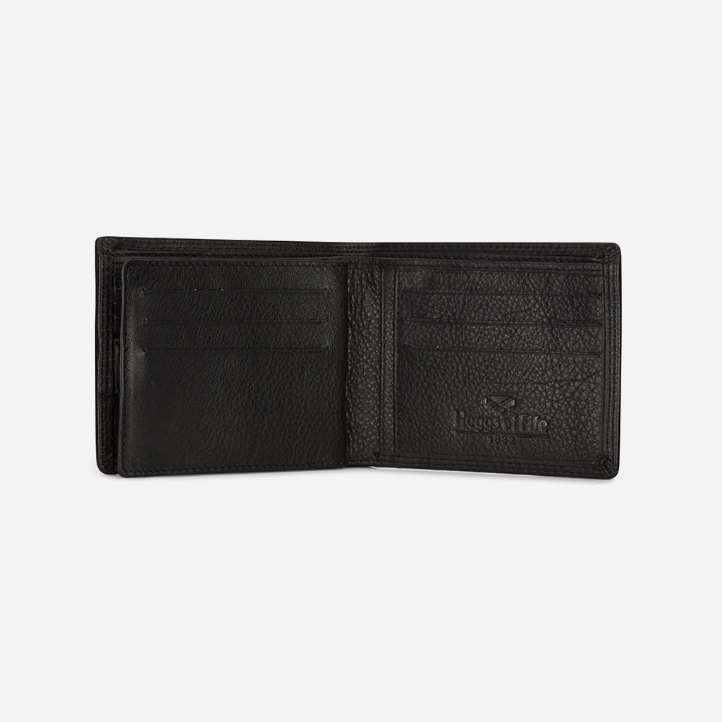 Inside of Hoggs of Fife Monarch Leather Credit Card Wallet Black - Wild & Moor