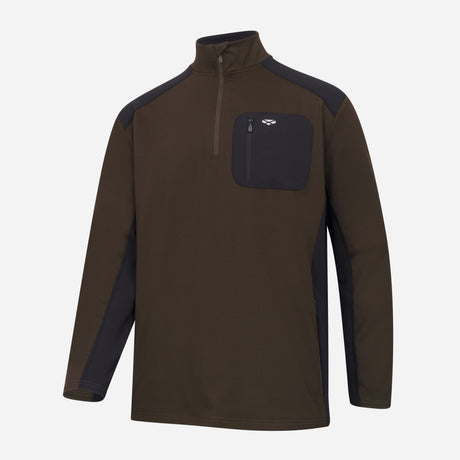 Hoggs of Fife Barra Men's Active 1/4 Zip Top - Wild & Moor