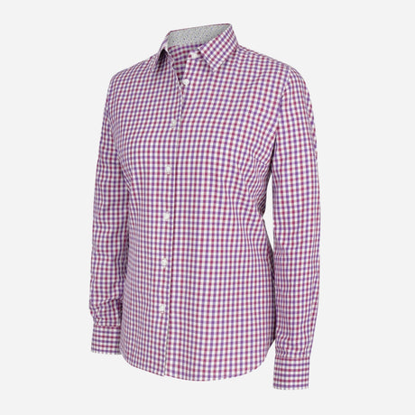 Hoggs of Fife Becky II Women's Cotton Shirt Violet/Cerise - Wild & Moor