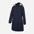 Hoggs of Fife Walker Ladies Long Coat Navy - Wild & Moor