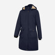 Hoggs of Fife Walker Ladies Long Coat Navy - Wild & Moor