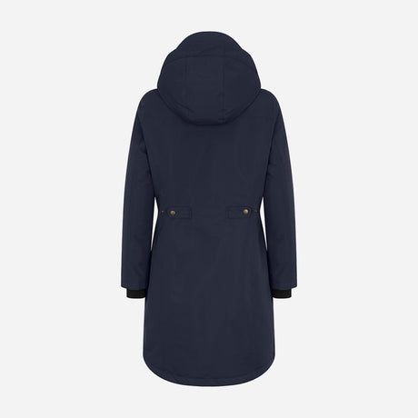 Hoggs of Fife Walker Ladies Long Coat Navy - Wild & Moor