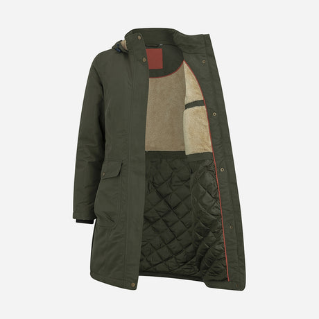 Hoggs of Fife Walker Ladies Long Coat Fern Green - Wild & Moor