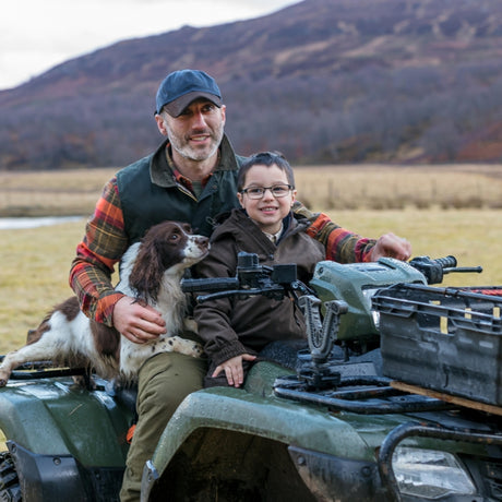 Lifestyle image of Hoggs of Fife Waxed Baseball Cap - Wild & Moor