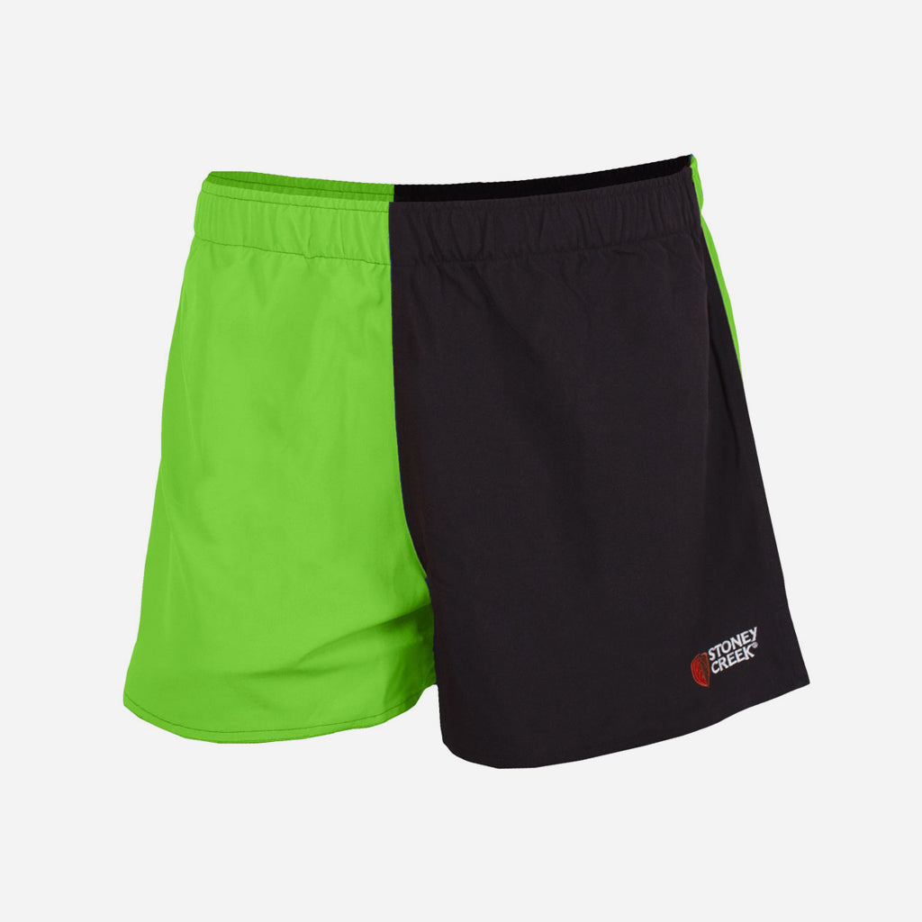 Stoney Creek Kids Jester Shorts Lime / Black - Wild & Moor