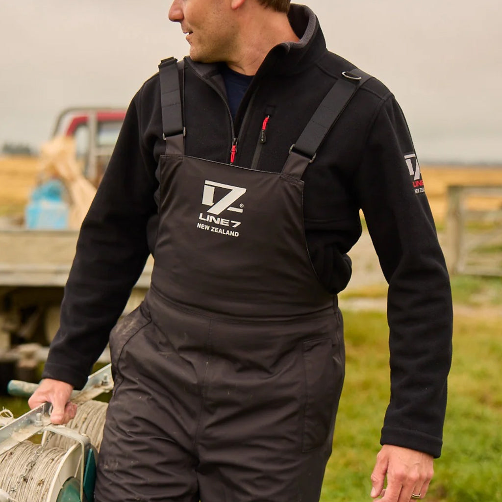Line 7 Men's Territory Storm Pro20 Waterproof Bib Overtrousers Black - Wild & Moor