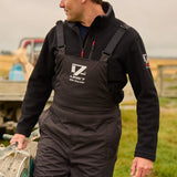 Line 7 Men's Territory Storm Pro20 Waterproof Bib Overtrousers Black - Wild & Moor